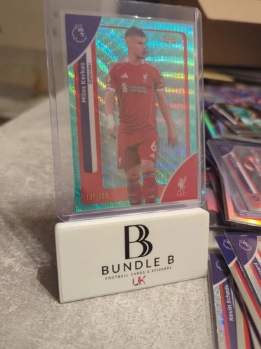 Milos Kerkez 2026 Topps Chrome Premier League Wave Refractor /199