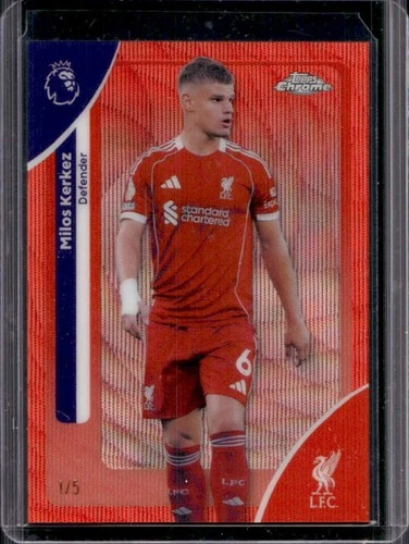 Milos Kerkez 2026 Topps Chrome Red Wave Refractor /5