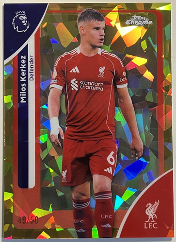 Milos Kerkez 2025 Topps Chrome Sapphire Gold /50