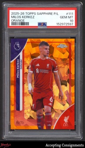 Milos Kerkez 2025 Topps Chrome Sapphire Orange Refractor 16/25