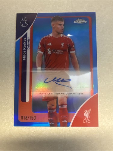 Milos Kerkez 2026 Topps Chrome True Blue /150
