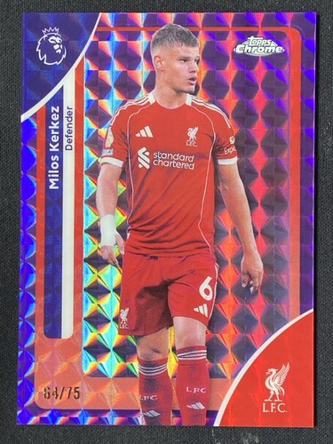 Milos Kerkez 2025 Topps Chrome Viola Base Geometrica /75