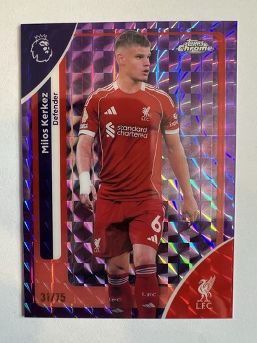 Milos Kerkez 2025 Topps Chrome Viola Geometrico /75