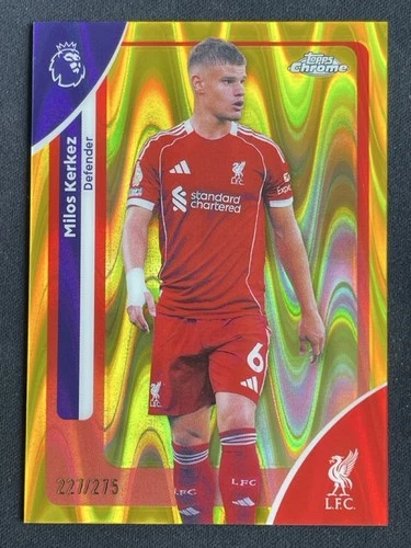 Milos Kerkez 2025 Topps Chrome Yellow Wave /275