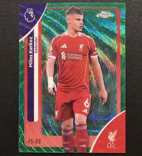 Milos Kerkez 2025 Topps Cromo PL Onda Verde /99