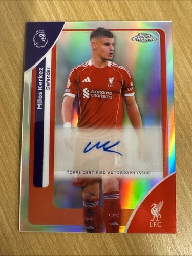 Milos Kerkez 2025 Topps Cromo Premier League