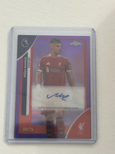 Milos Kerkez 2025 Topps Cromo Premier League /75
