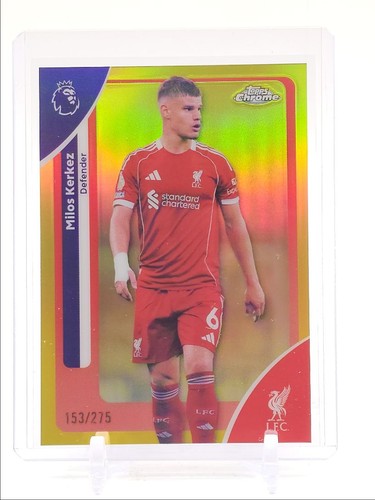 Milos Kerkez 2026 Topps Cromo Premier League Giallo /275