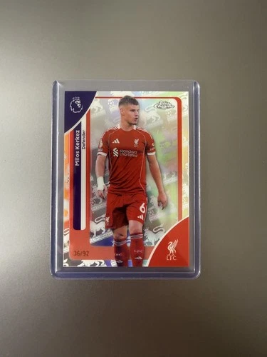 Milos Kerkez 2025 Topps Cromo Premier League Retrofractor /92