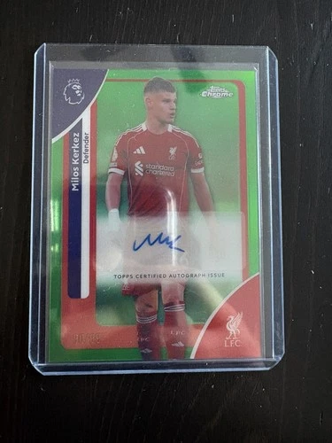 Milos Kerkez 2026 Topps Cromo Premier League Verde Refractor /99