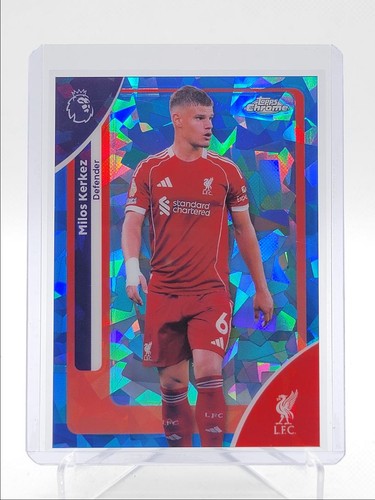 Milos Kerkez 2026 Topps Cromo Premier League Zaffiro