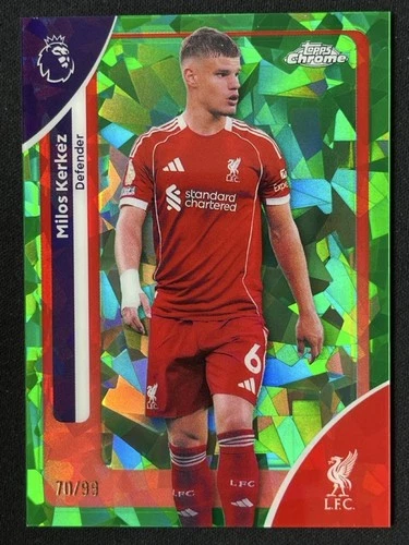 Milos Kerkez 2025 Topps Cromo Sapphire Green /99