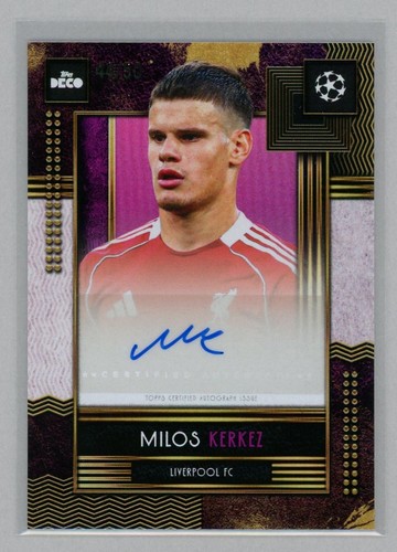 Milos Kerkez 2025 Topps Deco Purple /50