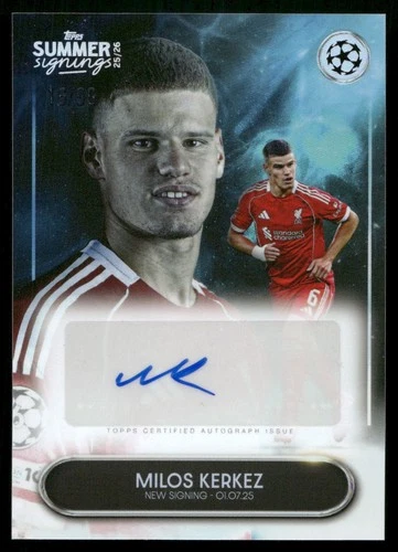 Milos Kerkez 2025 Topps Fichajes de Verano Fútbol /99