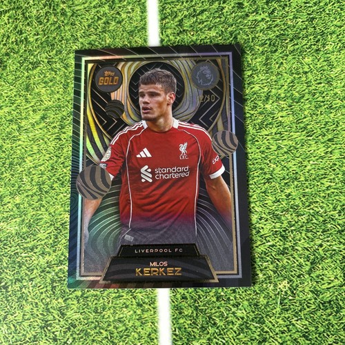 Milos Kerkez 2025 Topps Gold Premier League Black /10