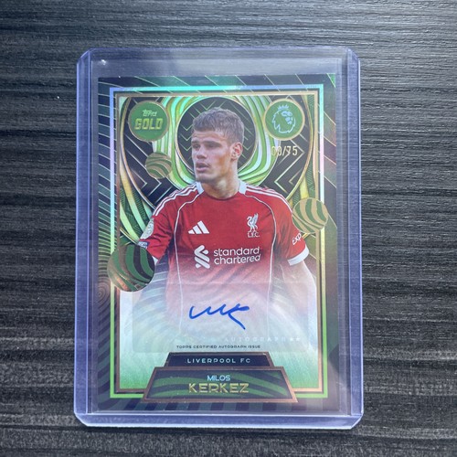 Milos Kerkez 2025 Topps Gold Premier League Gold /75