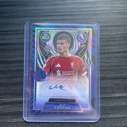 Milos Kerkez 2025 Topps Gold Premier League Gold /99