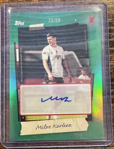 Milos Kerkez 2025 Topps Liverpool Focus 35/99
