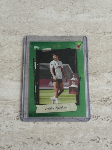Milos Kerkez 2025 Topps Liverpool Focus /99