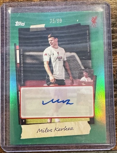 Milos Kerkez 2025 Topps Liverpool Focus /99