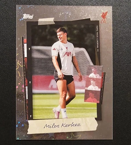 Milos Kerkez 2025 Topps Liverpool Focus Silver /75
