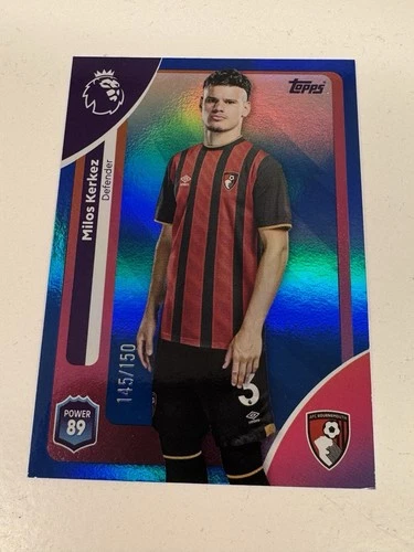 Milos Kerkez 2026 Topps Premier League Blue /150