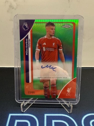 Milos Kerkez 2026 Topps Premier League Chrome Green /99