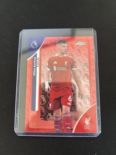Milos Kerkez 2026 Topps Premier League Chrome Logofractor 2/5