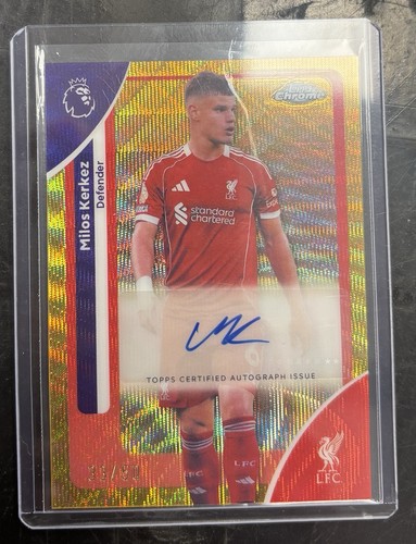 Milos Kerkez 2025 Topps Premier League Gold /50