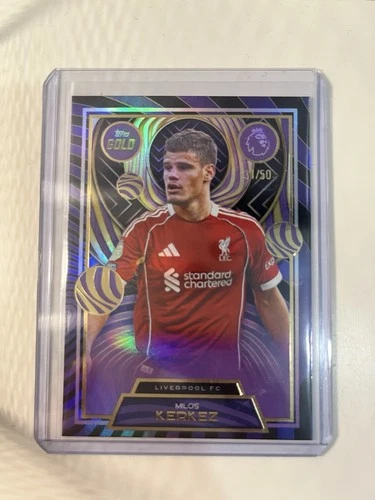 Milos Kerkez 2024 Topps Premier League Gold /50