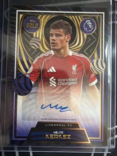 Milos Kerkez 2025 Topps Premier League Gold