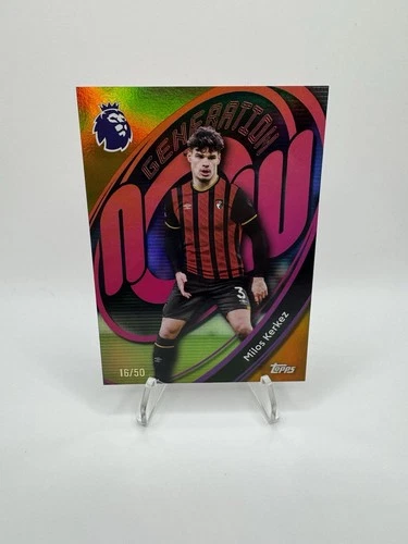 Milos Kerkez 2025 Topps Premier League Gold Foil /50