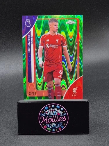 Milos Kerkez 2025 Topps Premier League Green Wave /99