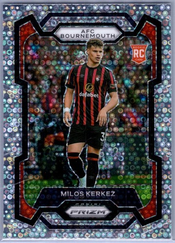 Milos Kerkez 2023 Panini Prizm Premier League Silver Breakaway
