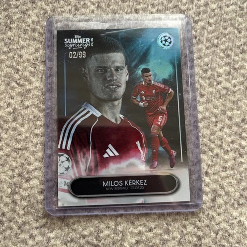 Milos Kerkez 2025 Topps Summer Signing /99
