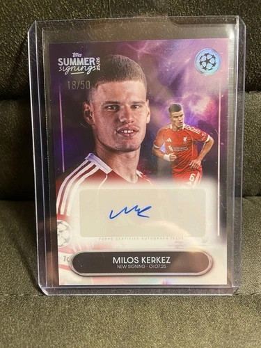 Milos Kerkez 2025 Topps Summer Signings /50