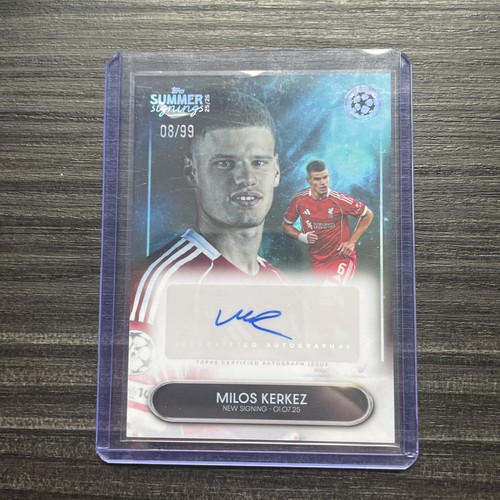 Milos Kerkez 2025 Topps Summer Signings /99