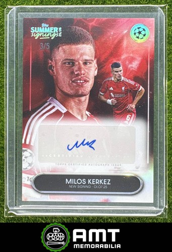 Milos Kerkez 2026 Topps Summer Signings Red /5