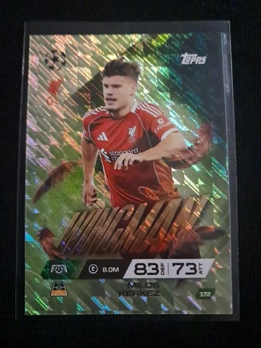 Milos Kerkez 2025 Topps UEFA Champions League 2025-26 Extra Foil #172