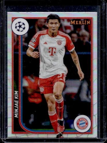 Min-Jae Kim 2024 Topps Chrome Merlin UEFA Refractor #45