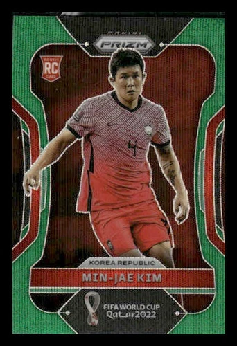 Min-jae Kim 2022 Panini Prizm World Cup Green Wave