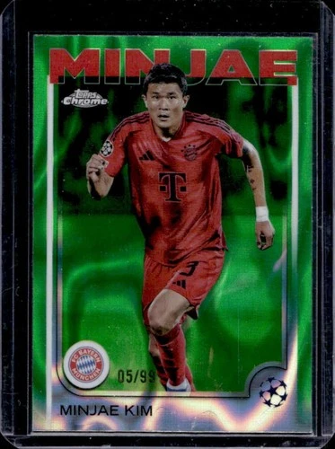 Minjae Kim 2024 Topps Chrome Green Lava Refractor /99
