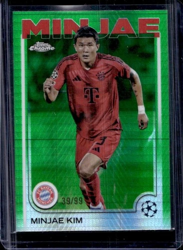 Minjae Kim 2024 Topps Chrome Green Prism Refractor /99