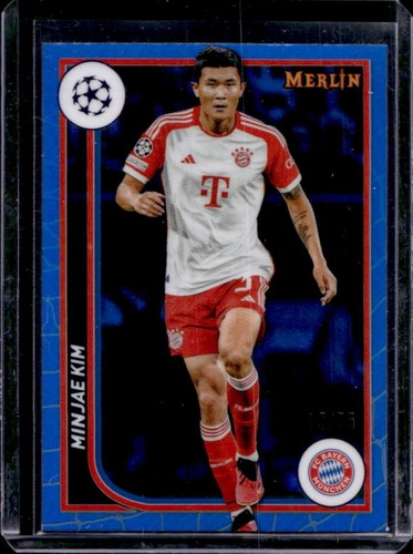 Minjae Kim 2024 Topps Chrome Merlin Blue Refractor /75