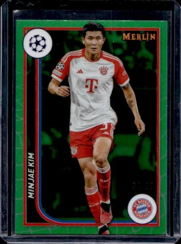 Minjae Kim 2023 Topps Chrome Merlin Green Refractor /99