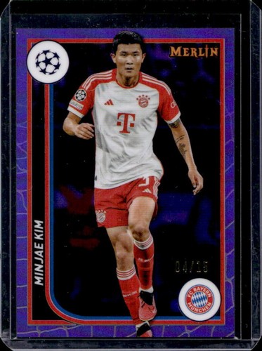 Minjae Kim 2023 Topps Chrome Merlin UEFA Purple Refractor /15