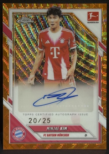 Minjae Kim 2025 Topps Chrome Orange Wave /25
