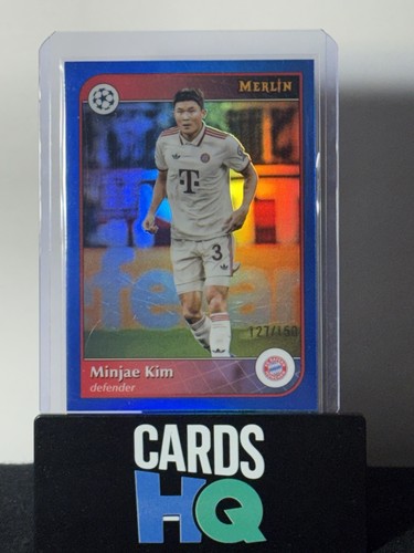 Minjae Kim 2025 Topps Merlin Chrome Blue /150