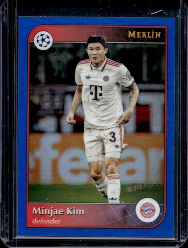 Minjae Kim 2024 Topps Merlin Chrome Blue Refractor /150