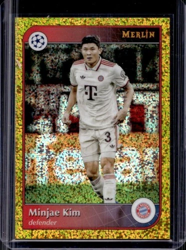 Minjae Kim 2024 Topps Merlin Chrome Gold Speckle Refractor /50